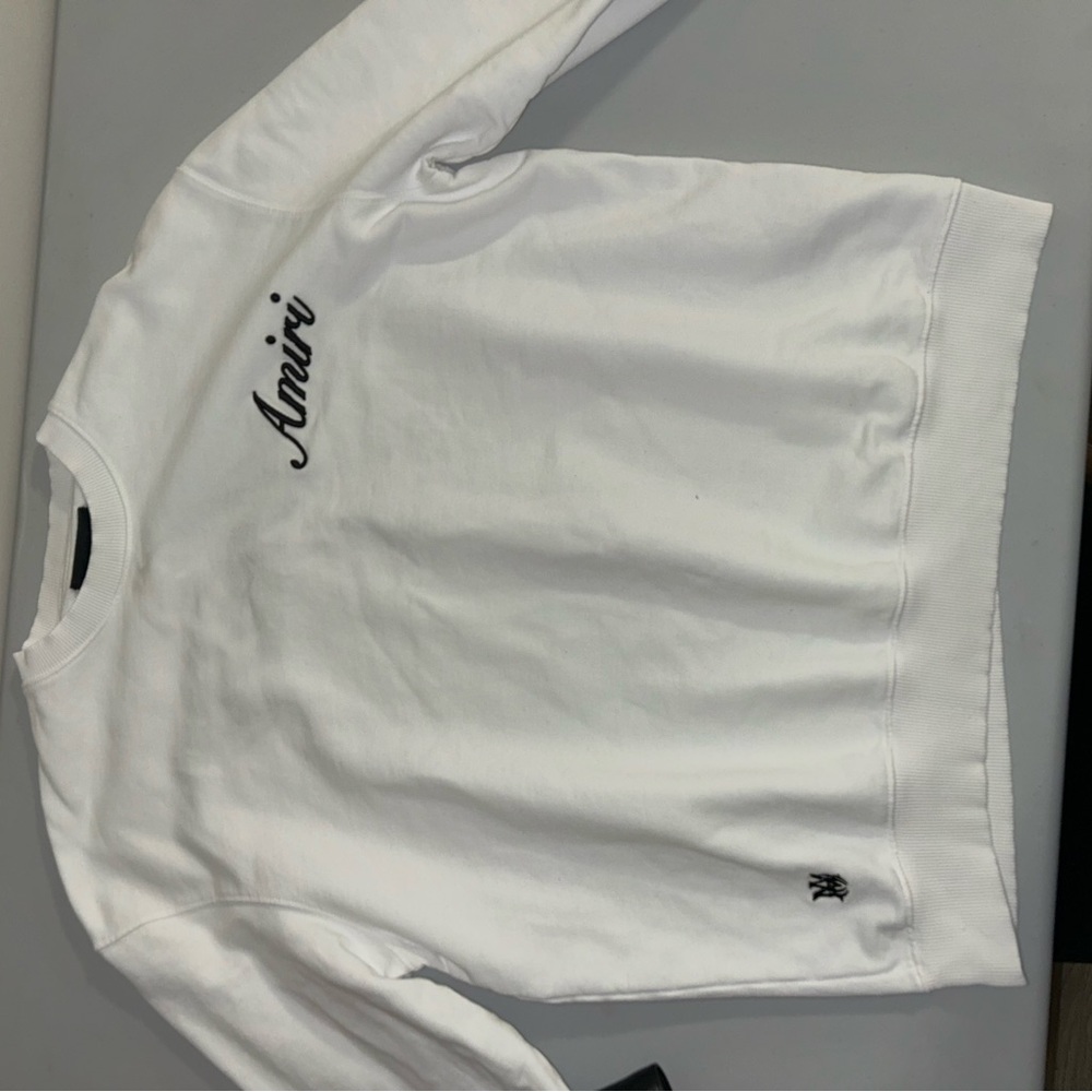 AMIRI white Sweatshirt with black Logo